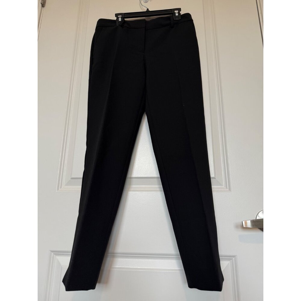 Talbots Womens Hampshire Ankle Pants Black 2P Petite Preppy Office Professional